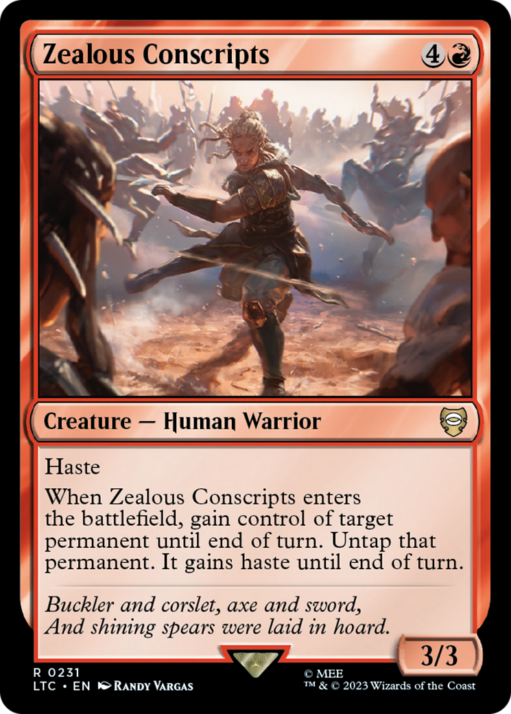 Zealous Conscripts [The Lord of the Rings: Tales of Middle-Earth Commander] | Eastridge Sports Cards & Games