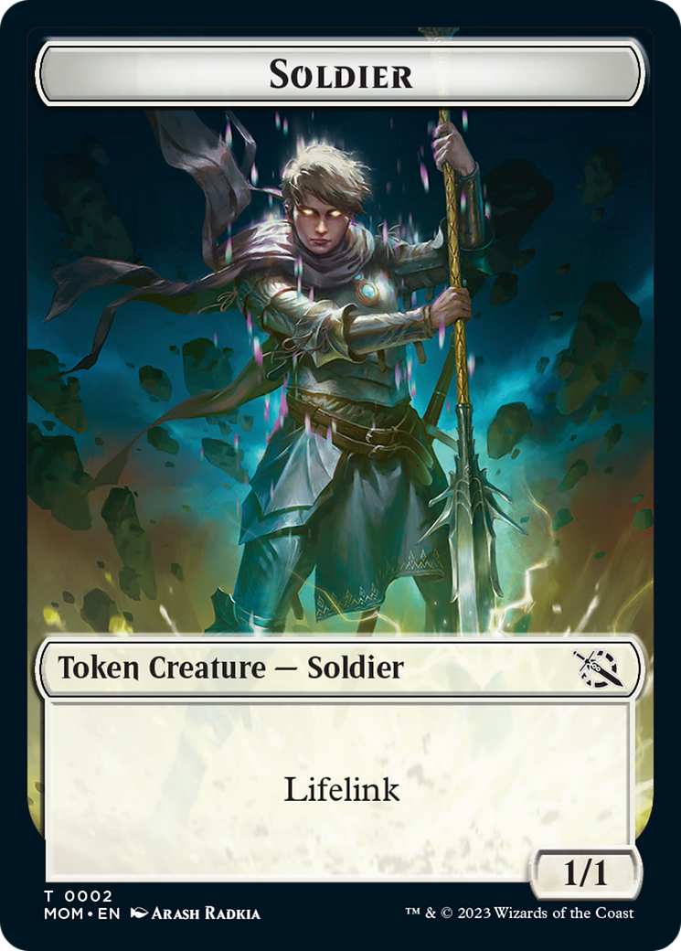 Soldier // Knight Double-Sided Token [March of the Machine Tokens] | Eastridge Sports Cards & Games