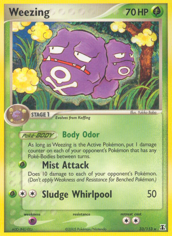 Weezing (33/113) [EX: Delta Species] | Eastridge Sports Cards & Games