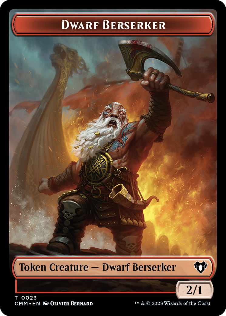 Dwarf Berserker Token [Commander Masters Tokens] | Eastridge Sports Cards & Games