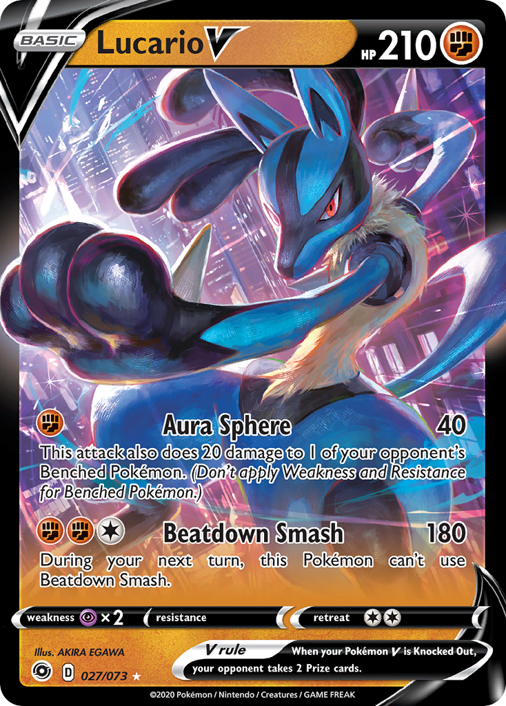 Lucario V (027/073) [Sword & Shield: Champion's Path] | Eastridge Sports Cards & Games