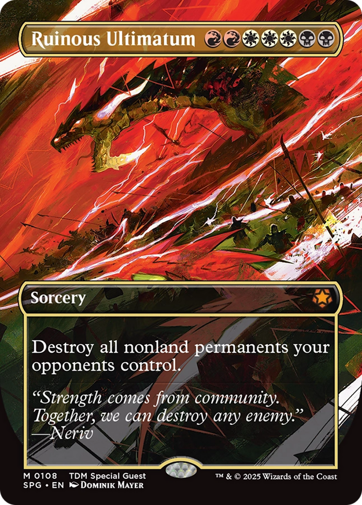 Ruinous Ultimatum (Borderless) [Tarkir: Dragonstorm Special Guests] | Eastridge Sports Cards & Games