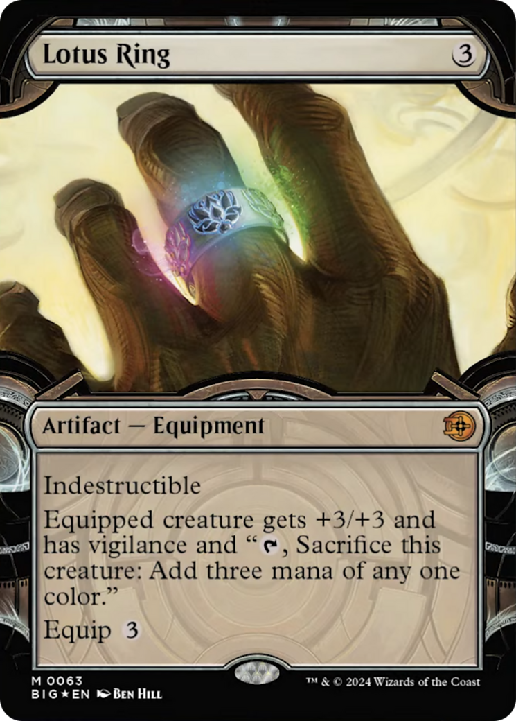 Lotus Ring (Showcase) (Raised Foil) [Outlaws of Thunder Junction: The Big Score] | Eastridge Sports Cards & Games