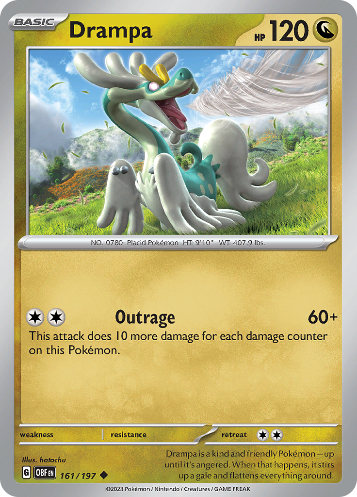 Drampa (161/197) [Scarlet & Violet: Obsidian Flames] | Eastridge Sports Cards & Games