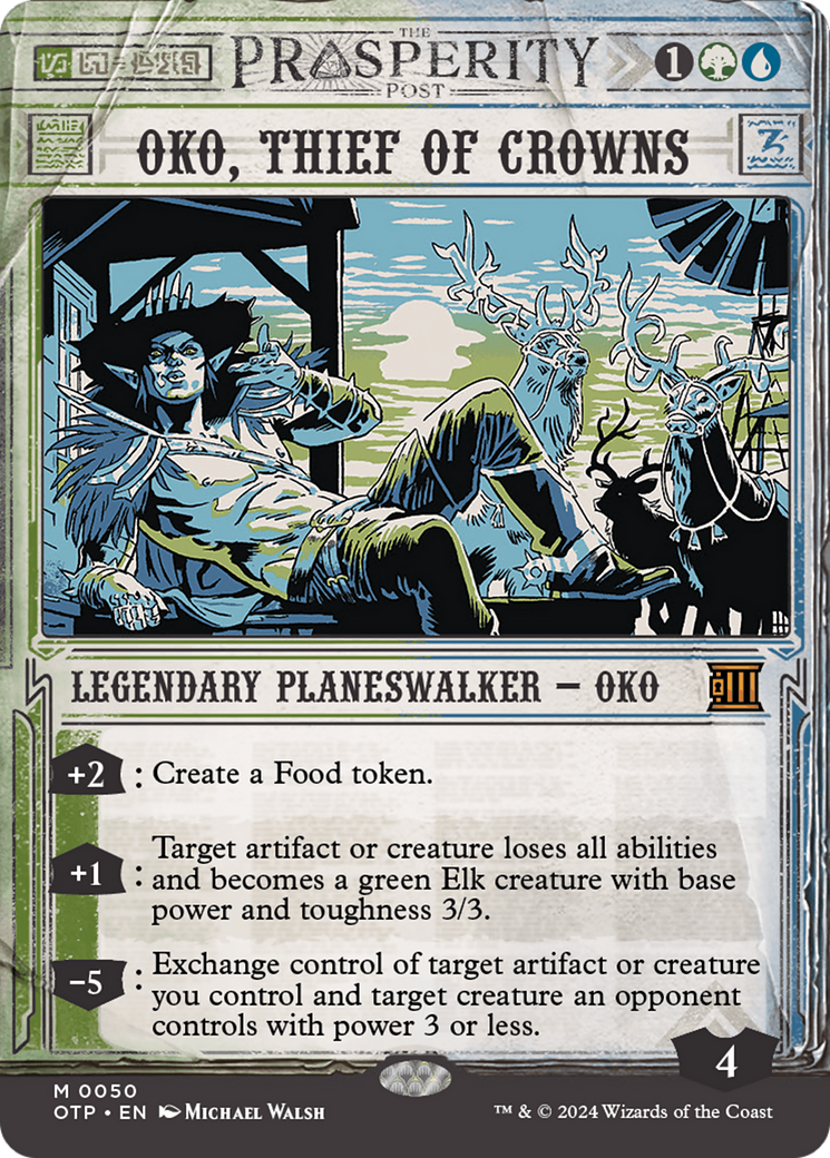 Oko, Thief of Crowns [Outlaws of Thunder Junction: Breaking News] | Eastridge Sports Cards & Games