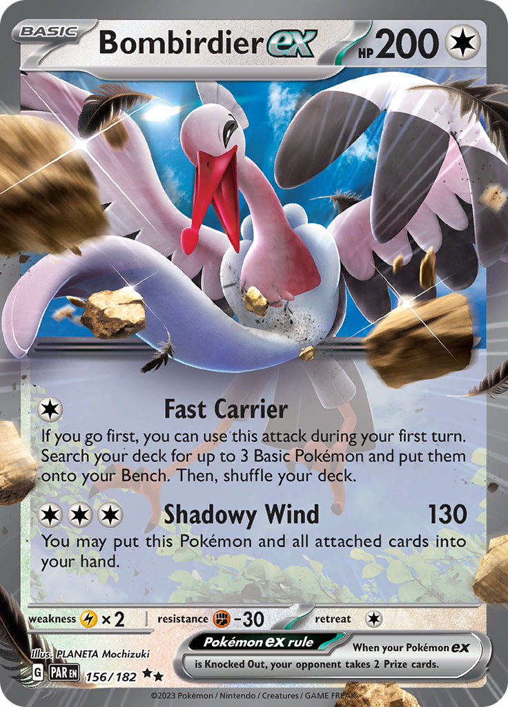 Bombirdier ex (156/182) [Scarlet & Violet: Paradox Rift] | Eastridge Sports Cards & Games