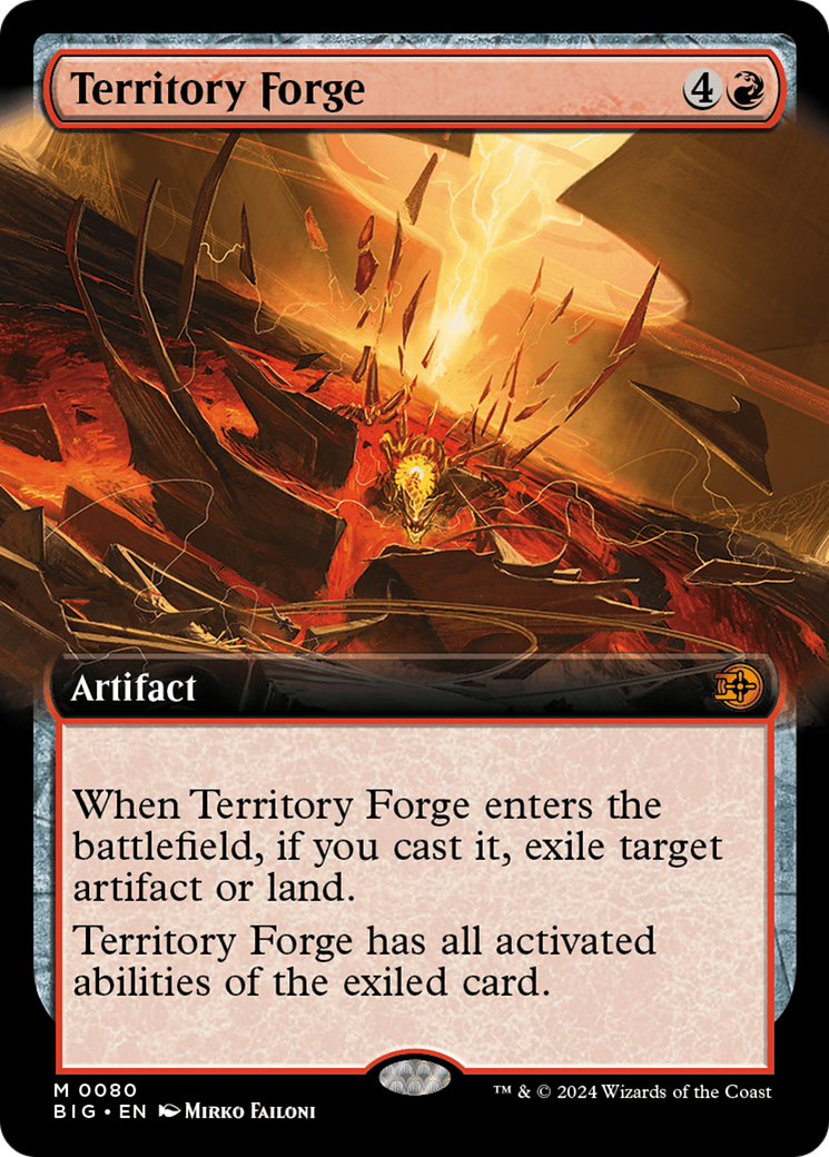 Territory Forge (Extended Art) [Outlaws of Thunder Junction: The Big Score] | Eastridge Sports Cards & Games