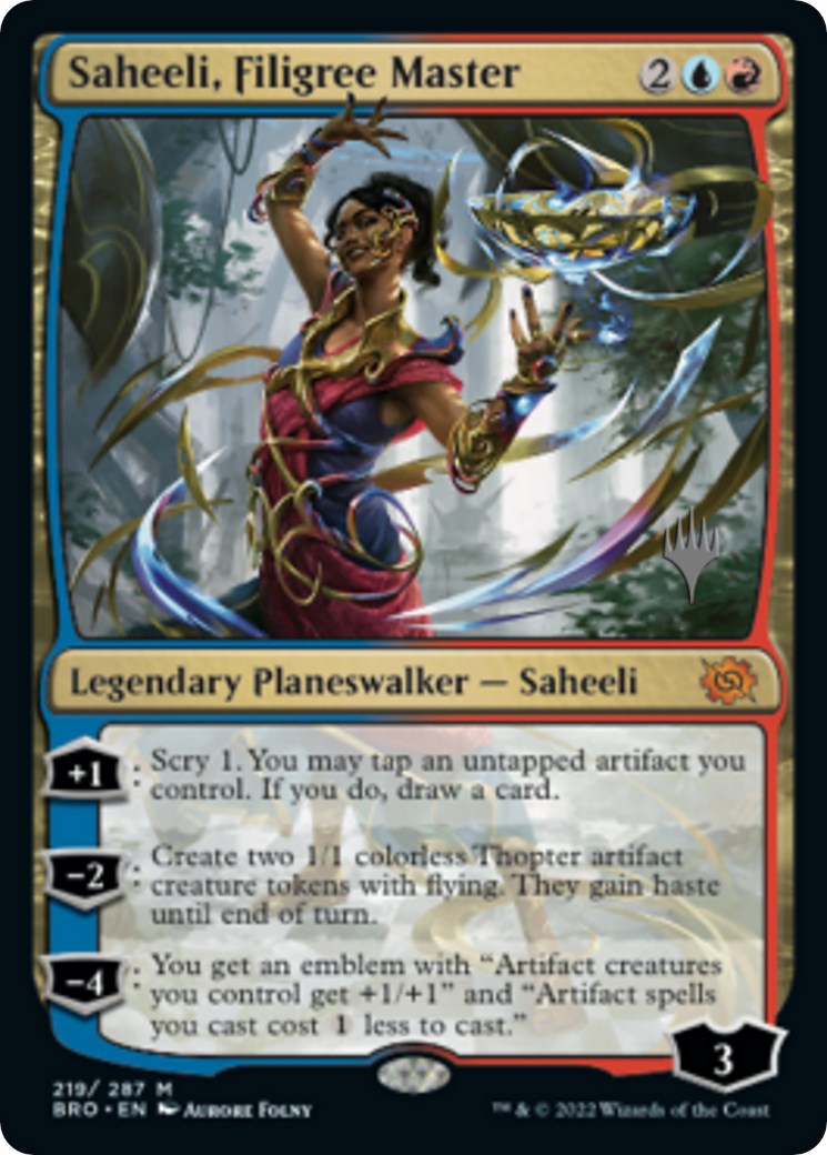 Saheeli, Filigree Master (Promo Pack) [The Brothers' War Promos] | Eastridge Sports Cards & Games