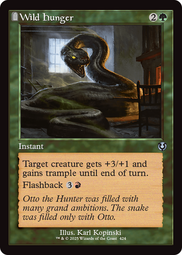 Wild Hunger (Retro Frame) [Innistrad Remastered] | Eastridge Sports Cards & Games