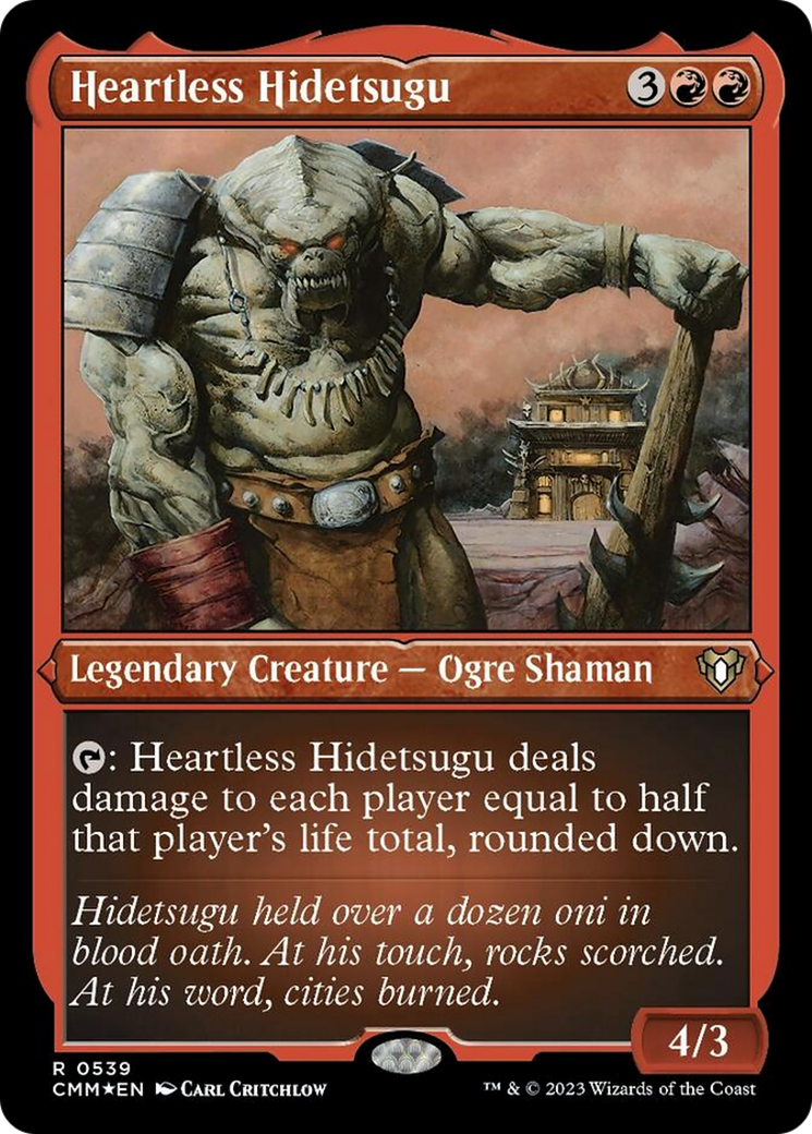 Heartless Hidetsugu (Foil Etched) [Commander Masters] | Eastridge Sports Cards & Games