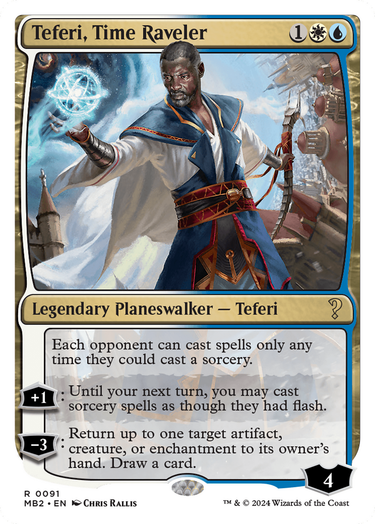 Teferi, Time Raveler (White Border) [Mystery Booster 2] | Eastridge Sports Cards & Games