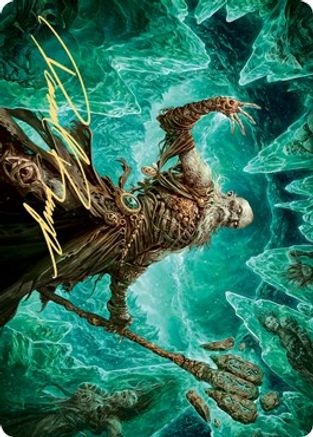 Draugr Necromancer Art Card (Gold-Stamped Signature) [Kaldheim: Art Series]