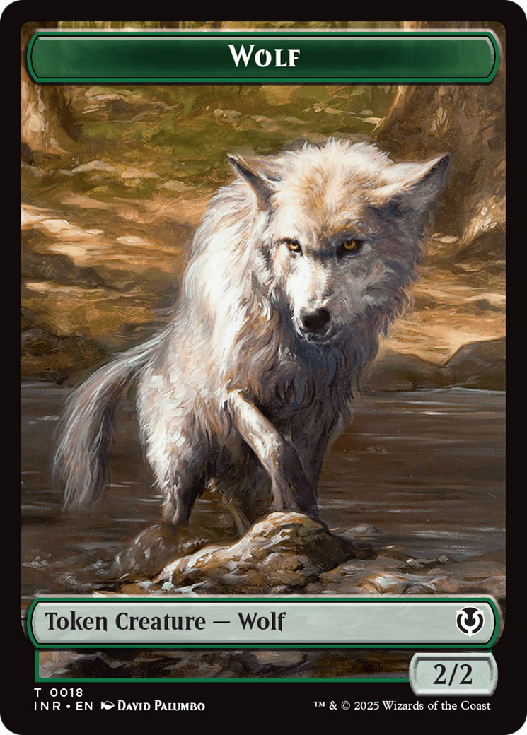 Wolf (0009) // Wolf (0018) Double-Sided Token [Innistrad Remastered Tokens] | Eastridge Sports Cards & Games