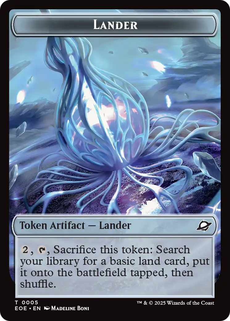 Drone // Lander (0005) Doubled-Sided Token [Edge of Eternities Tokens] | Eastridge Sports Cards & Games