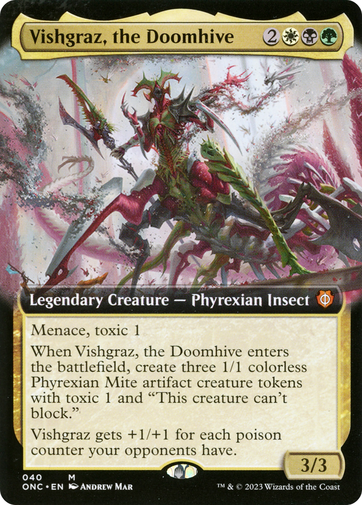 Vishgraz, the Doomhive (Extended Art) [Phyrexia: All Will Be One Commander] | Eastridge Sports Cards & Games