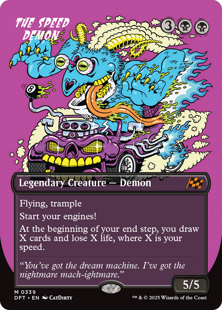 The Speed Demon (Borderless) [Aetherdrift] | Eastridge Sports Cards & Games