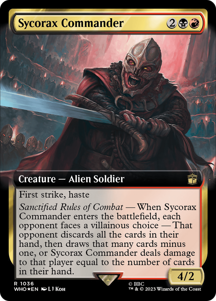 Sycorax Commander (Extended Art) (Surge Foil) [Doctor Who] | Eastridge Sports Cards & Games