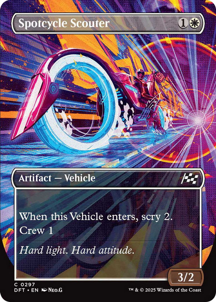 Spotcycle Scouter (Borderless) [Aetherdrift] | Eastridge Sports Cards & Games