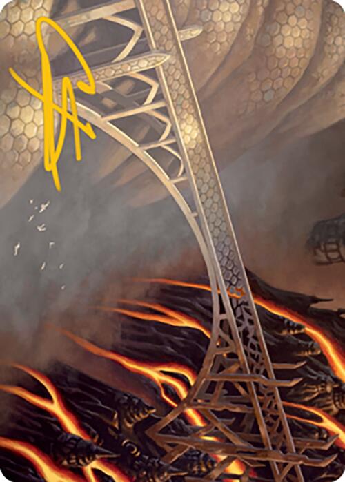 Rustvale Bridge Art Card (Gold-Stamped Signature) [Modern Horizons 2 Art Series] | Eastridge Sports Cards & Games