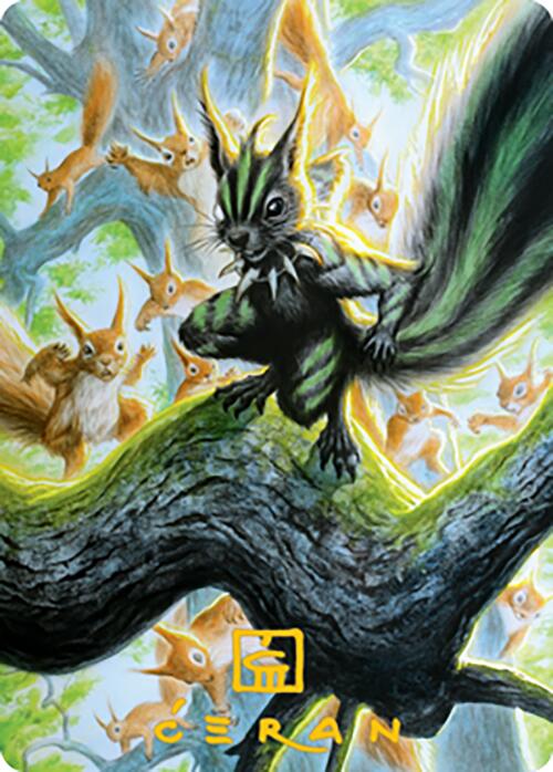 Chatterfang, Squirrel General Art Card (67) (Gold-Stamped Signature) [Modern Horizons 2 Art Series] | Eastridge Sports Cards & Games