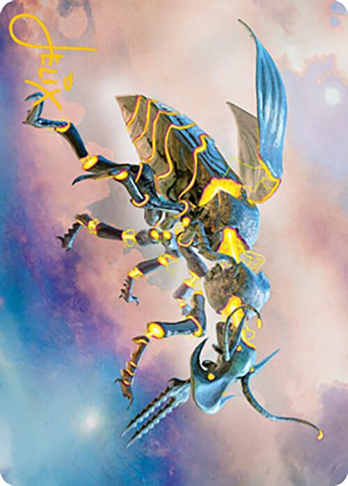 Zabaz, the Glimmerwasp Art Card (Gold-Stamped Signature) [Modern Horizons 2 Art Series] | Eastridge Sports Cards & Games