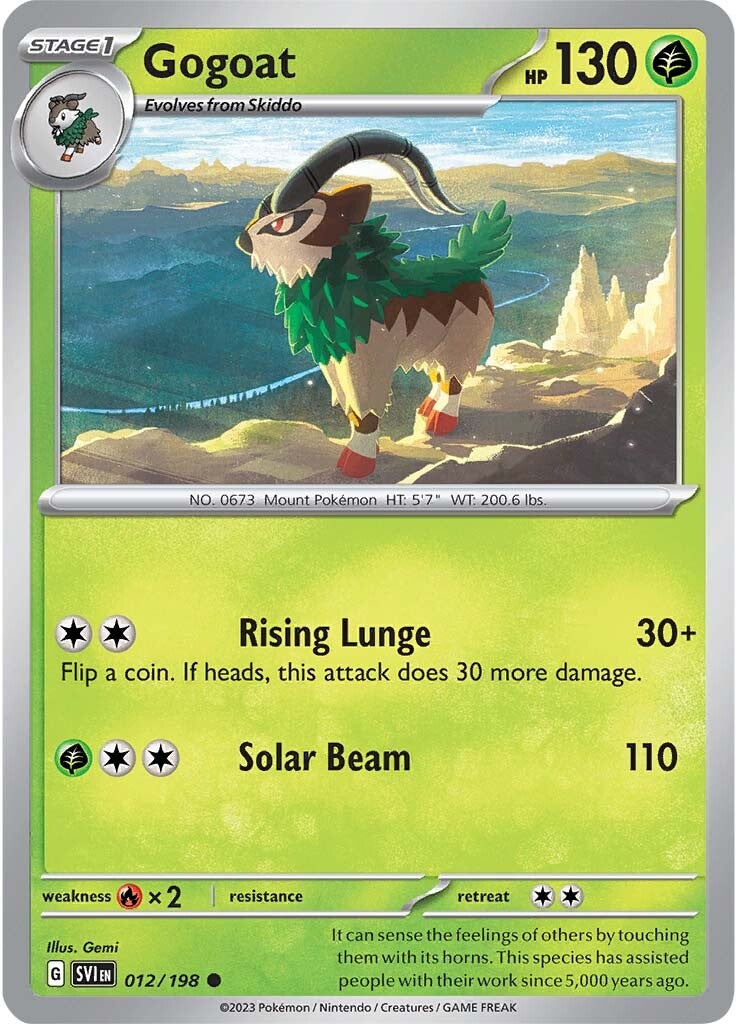 Gogoat (012/198) [Scarlet & Violet: Base Set] | Eastridge Sports Cards & Games