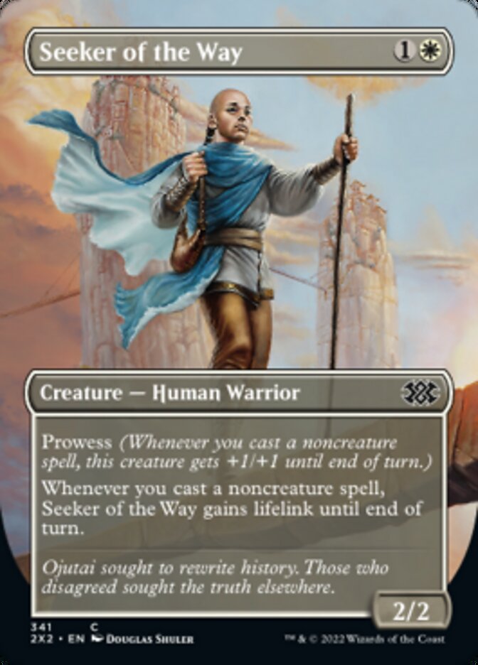 Seeker of the Way (Borderless Alternate Art) [Double Masters 2022] | Eastridge Sports Cards & Games