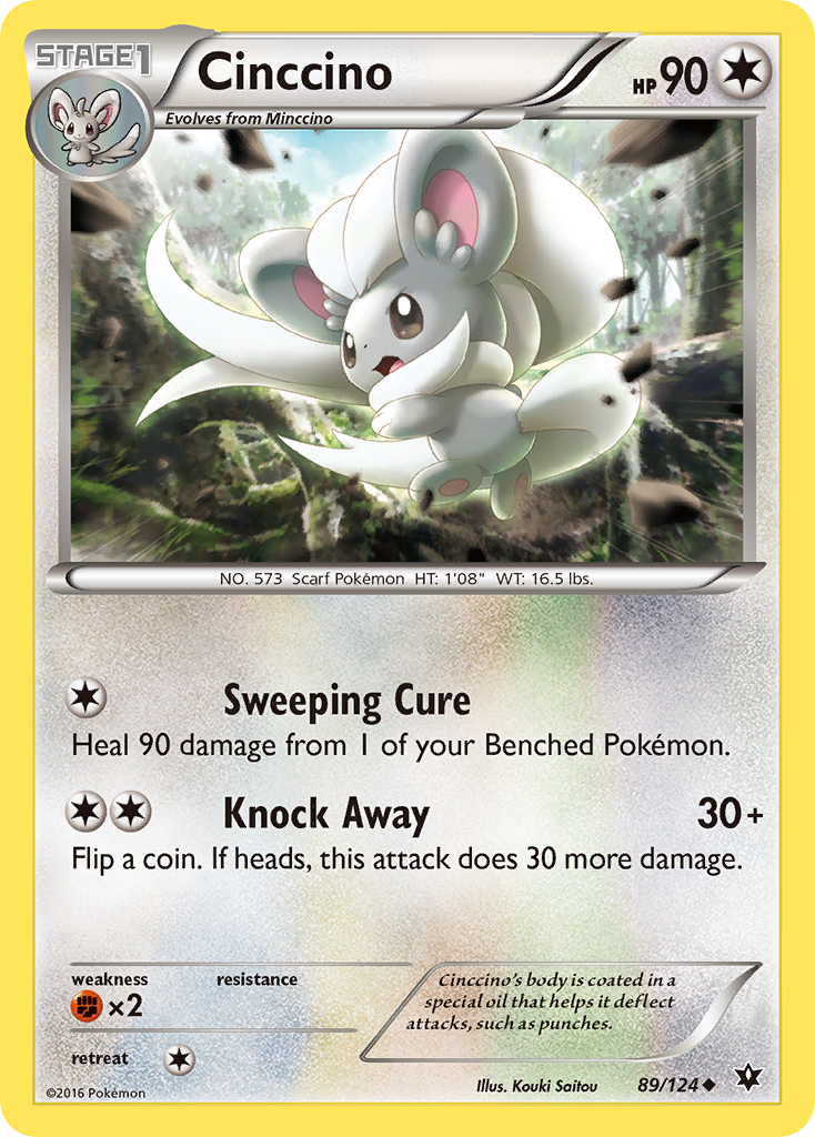 Cinccino (89/124) [XY: Fates Collide] | Eastridge Sports Cards & Games