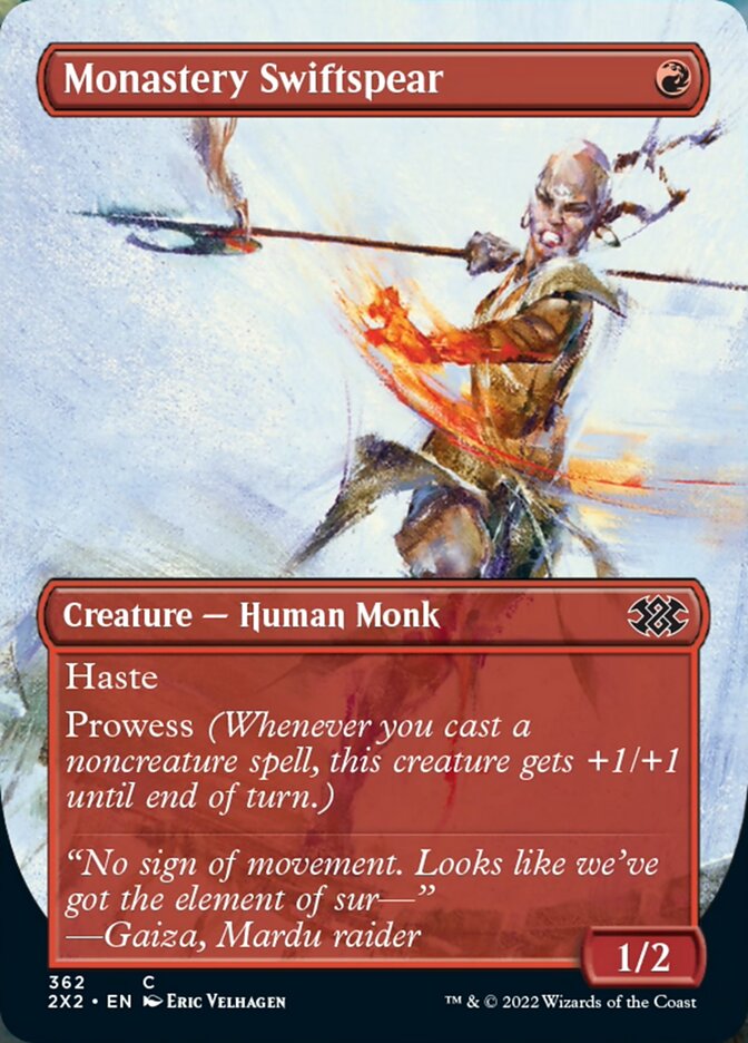 Monastery Swiftspear (Borderless Alternate Art) [Double Masters 2022] | Eastridge Sports Cards & Games