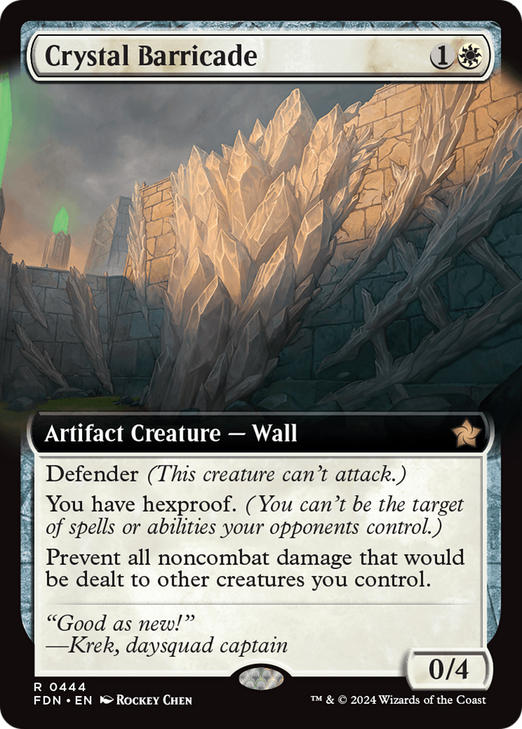 Crystal Barricade (Extended Art) [Foundations] | Eastridge Sports Cards & Games