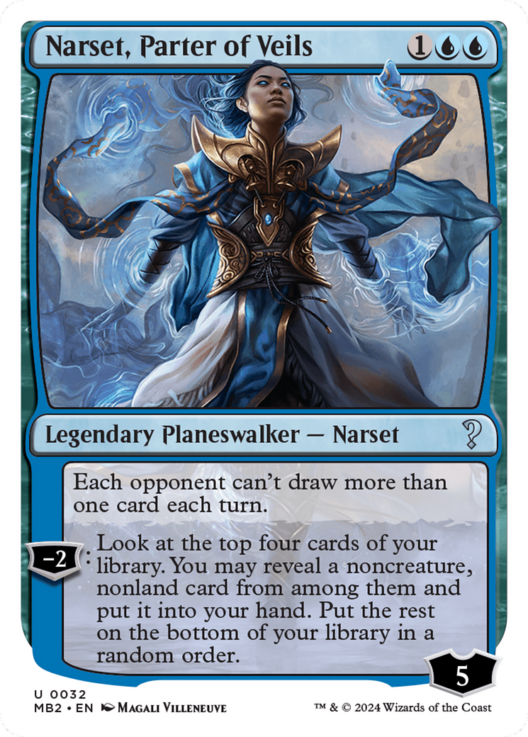 Narset, Parter of Veils (White Border) [Mystery Booster 2] | Eastridge Sports Cards & Games