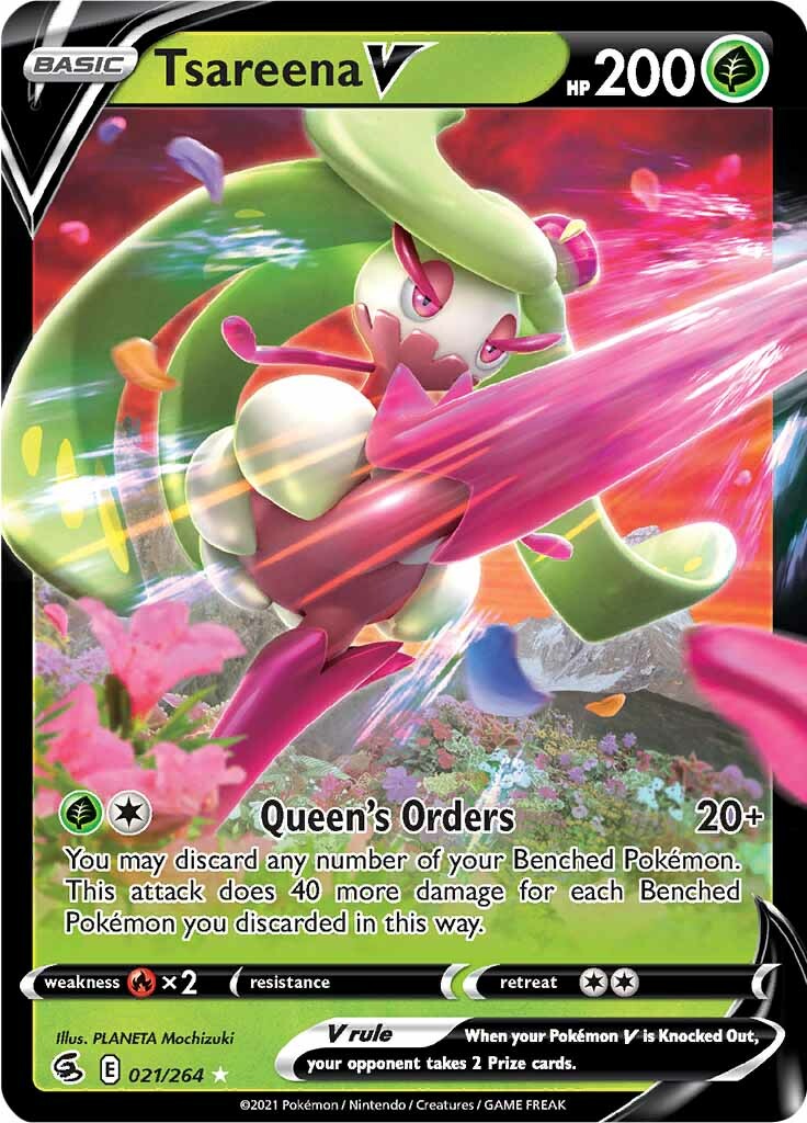 Tsareena V (021/264) [Sword & Shield: Fusion Strike] | Eastridge Sports Cards & Games