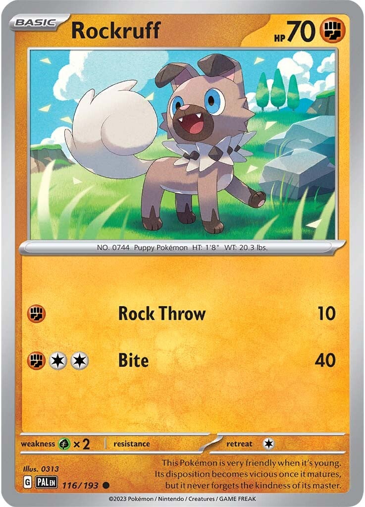 Rockruff (116/193) [Scarlet & Violet: Paldea Evolved] | Eastridge Sports Cards & Games