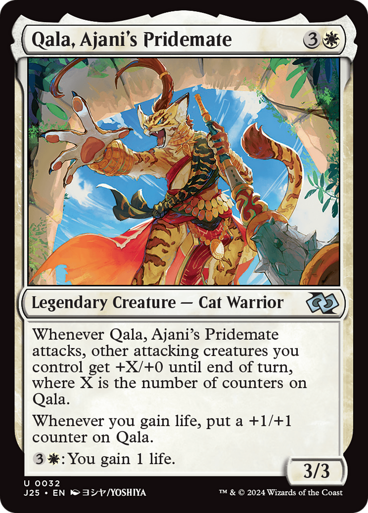Qala, Ajani's Pridemate (Anime) [Foundations Jumpstart] | Eastridge Sports Cards & Games