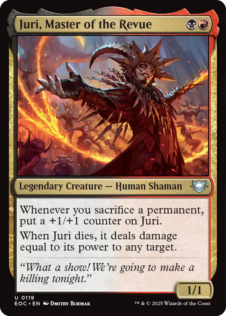 Juri, Master of the Revue [Edge of Eternities Commander] | Eastridge Sports Cards & Games