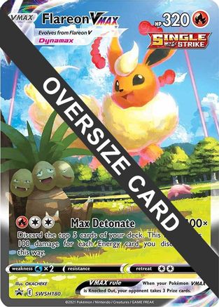 Flareon VMAX (SWSH180) (Jumbo Card) [Sword & Shield: Black Star Promos] | Eastridge Sports Cards & Games