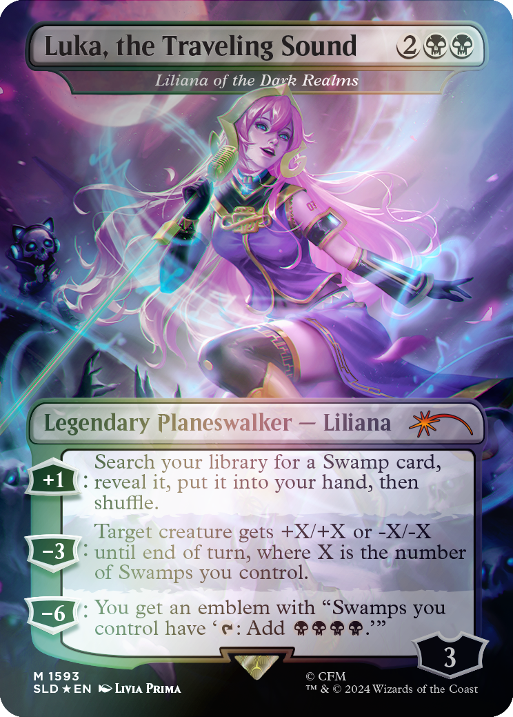 Luka, the Traveling Sound - Liliana of the Dark Realms (Rainbow Foil) [Secret Lair Drop Series] | Eastridge Sports Cards & Games