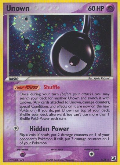 Unown (!) (!/28) [EX: Unseen Forces] | Eastridge Sports Cards & Games