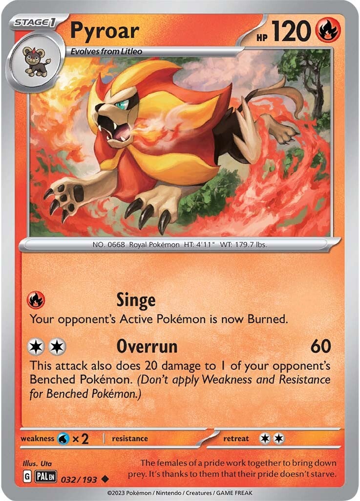 Pyroar (032/193) [Scarlet & Violet: Paldea Evolved] | Eastridge Sports Cards & Games