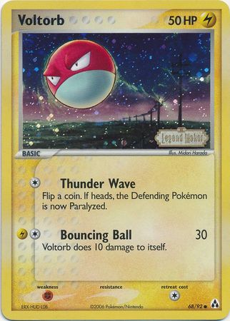 Voltorb (68/92) (Stamped) [EX: Legend Maker] | Eastridge Sports Cards & Games