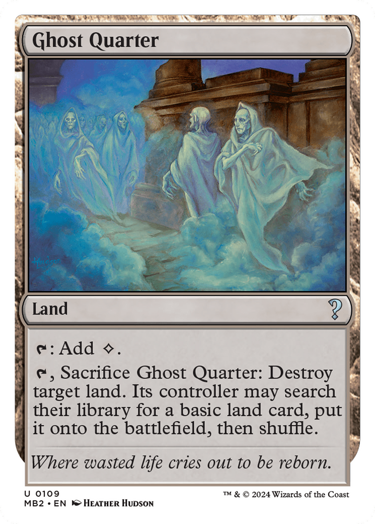 Ghost Quarter (White Border) [Mystery Booster 2] | Eastridge Sports Cards & Games