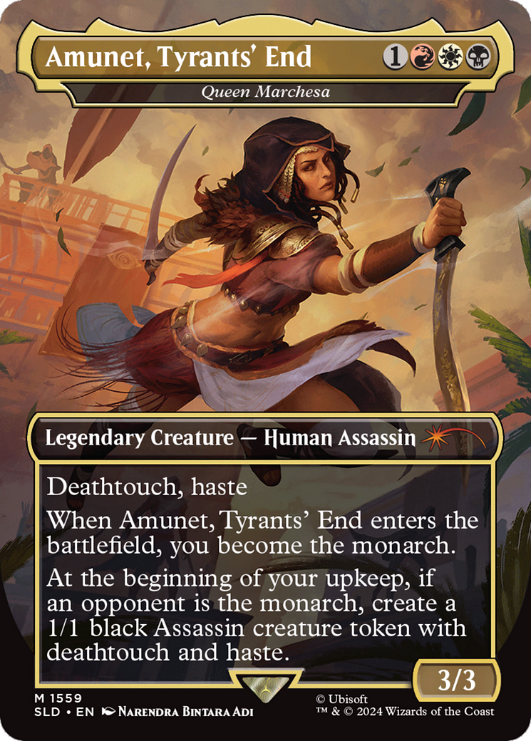 Amunet, Tyrants' End - Queen Marchesa (Rainbow Foil) [Secret Lair Drop Series] | Eastridge Sports Cards & Games