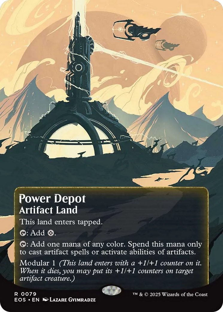 Power Depot (0079) (Borderless) [Edge of Eternities: Stellar Sights] | Eastridge Sports Cards & Games