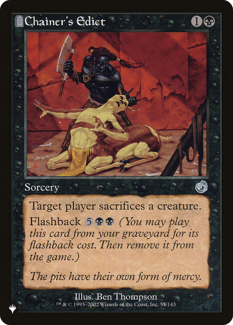 Chainer's Edict [The List] | Eastridge Sports Cards & Games