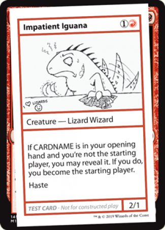 Impatient Iguana (2021 Edition) [Mystery Booster Playtest Cards] | Eastridge Sports Cards & Games