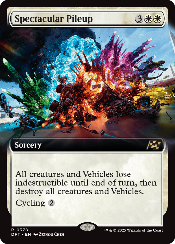 Spectacular Pileup (Extended Art) [Aetherdrift] | Eastridge Sports Cards & Games