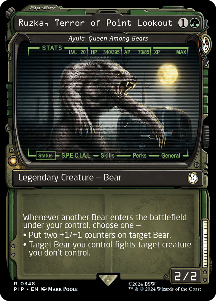 Ruzka, Terror of Point Lookout - Ayula, Queen Among Bears (Showcase) [Fallout] | Eastridge Sports Cards & Games