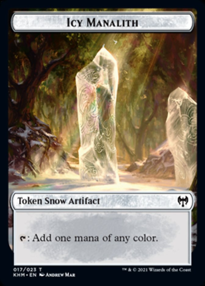 Icy Manalith Token [Kaldheim Tokens] | Eastridge Sports Cards & Games
