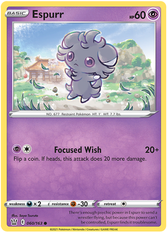 Espurr (060/163) [Sword & Shield: Battle Styles] | Eastridge Sports Cards & Games