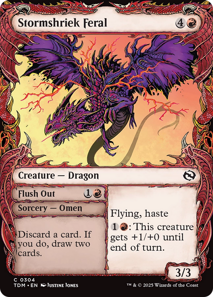 Stormshriek Feral (Showcase) [Tarkir: Dragonstorm] | Eastridge Sports Cards & Games